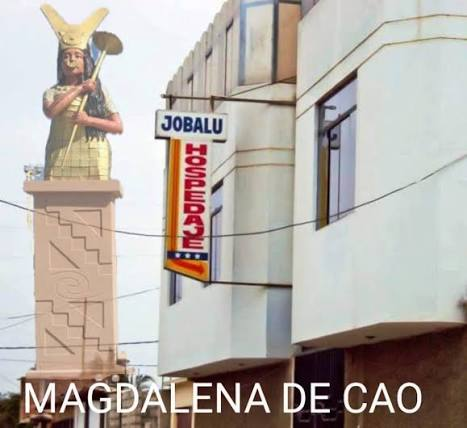 Fachada del hospedaje Jobalu en Magdalena de Cao